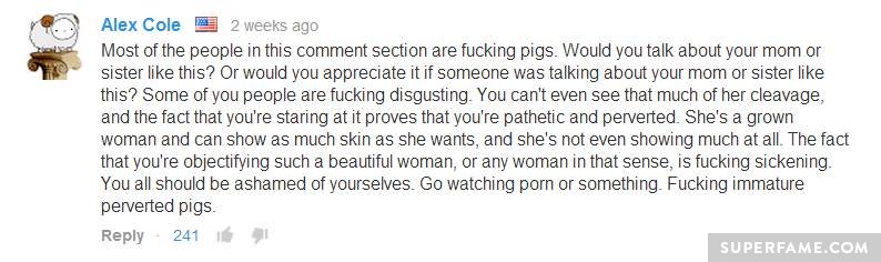 Commenters are pigs!