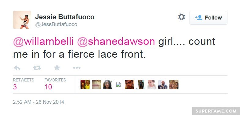 Jessie Buttafuoco wants lacefront.