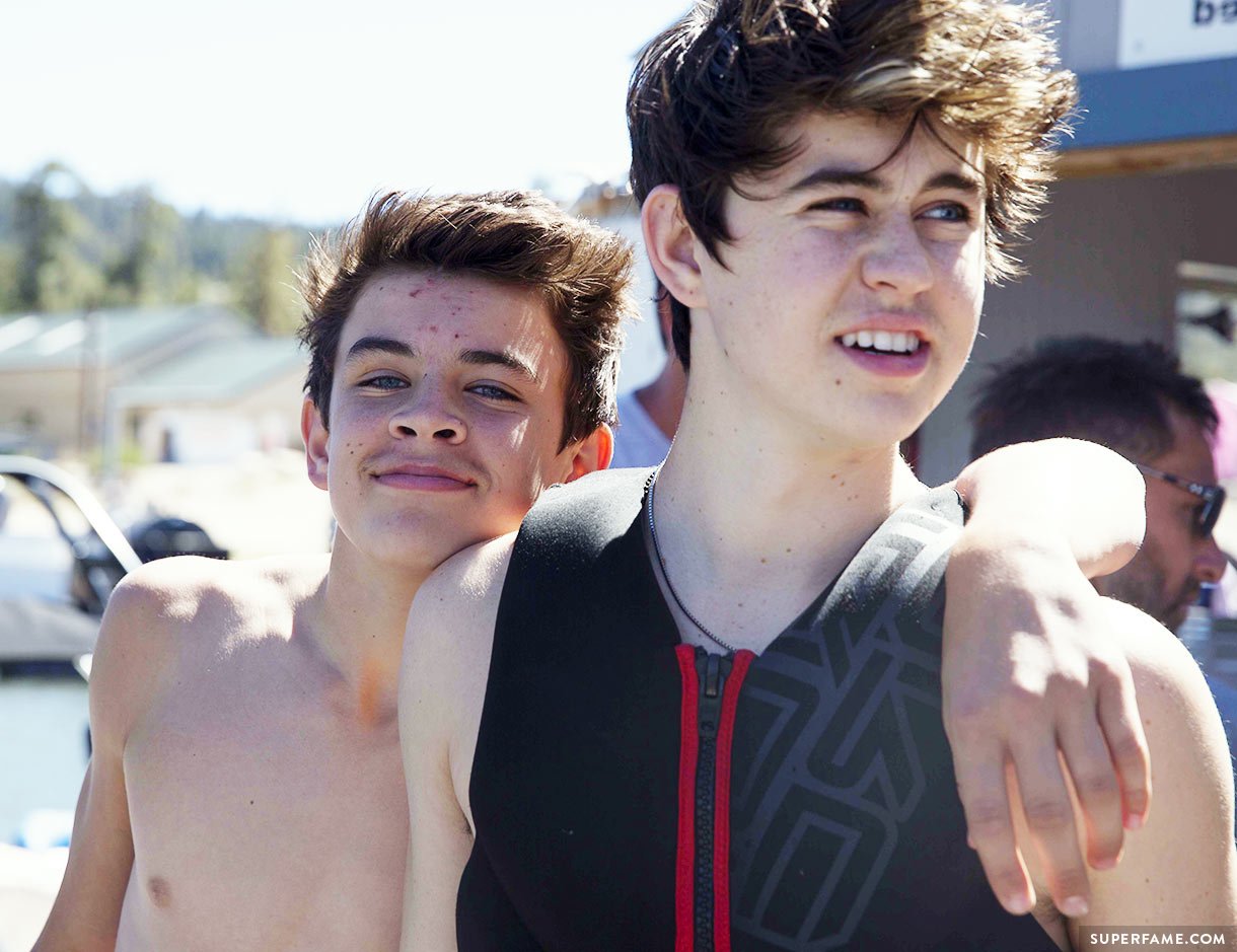 Nash Grier with brother Hayes.