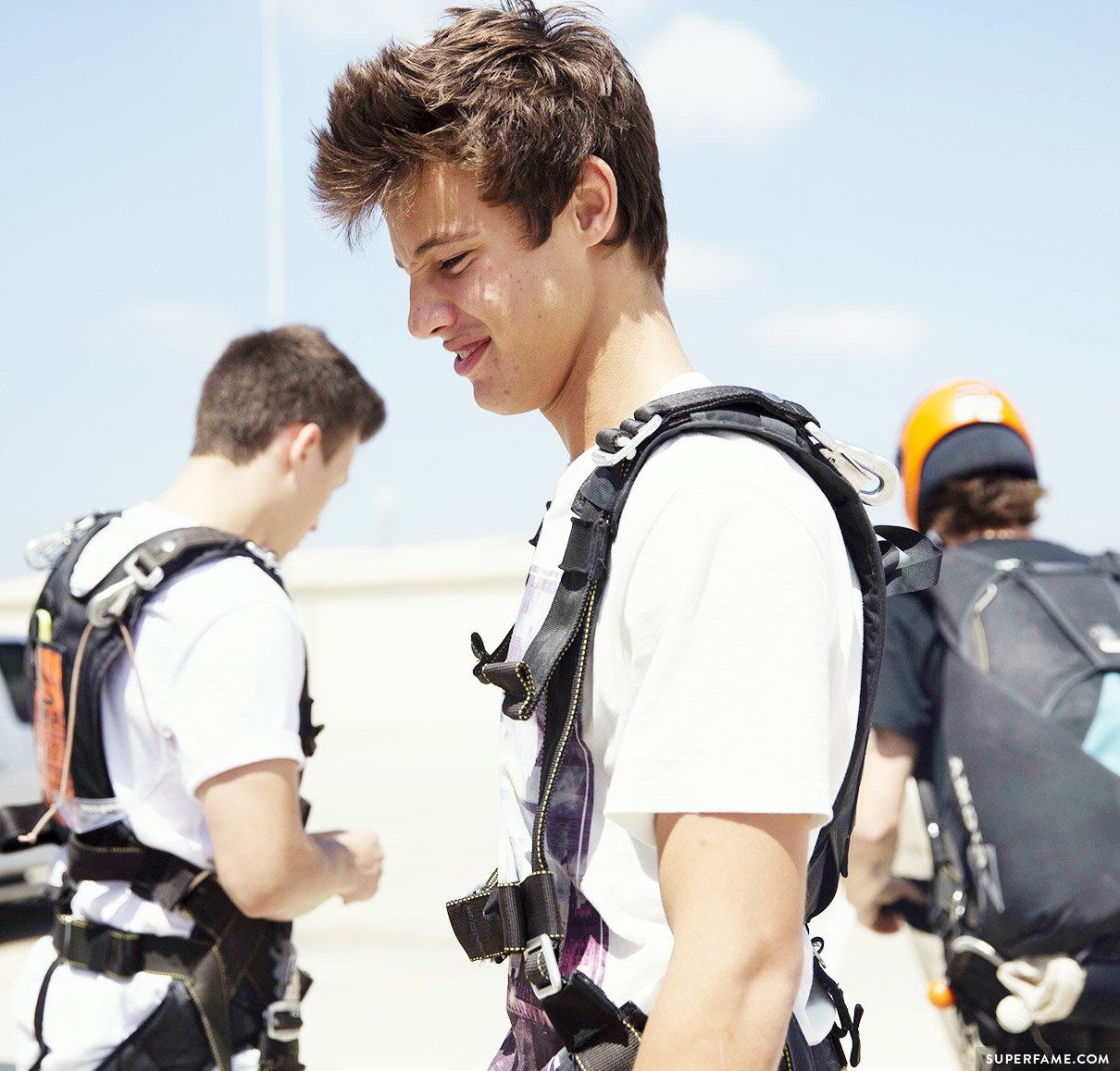 Nervous Cameron Dallas.