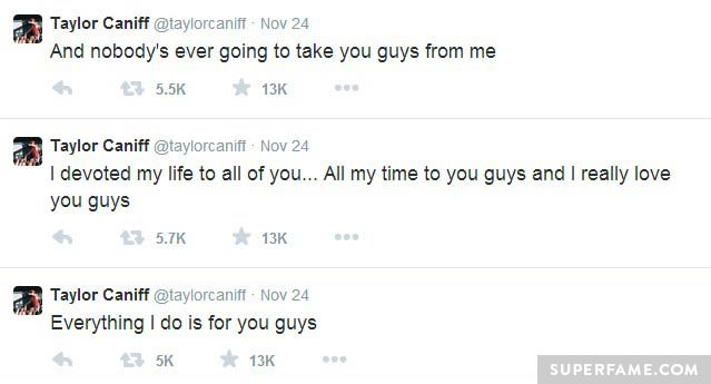 Taylor still loves fans.