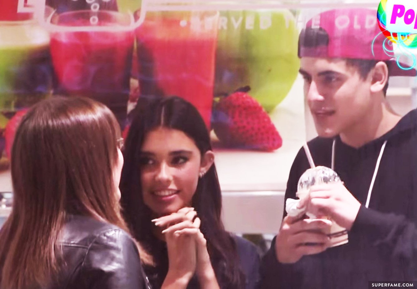 Sarah with Jack and Madison Beer