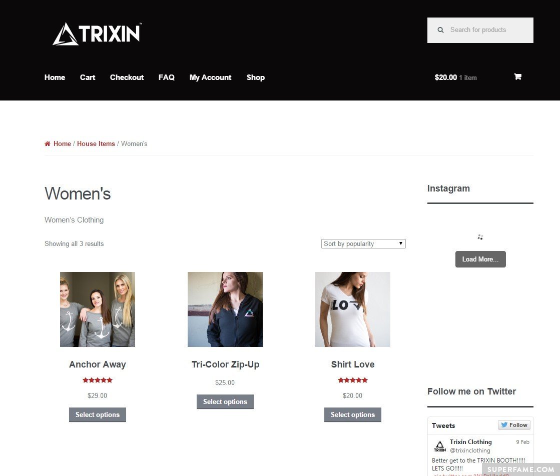 The Trixin website is plagued with glitches.