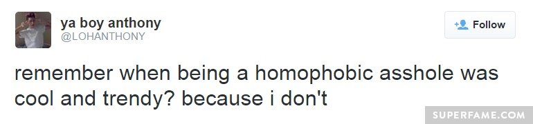 Homophobic, says Lohanthony.