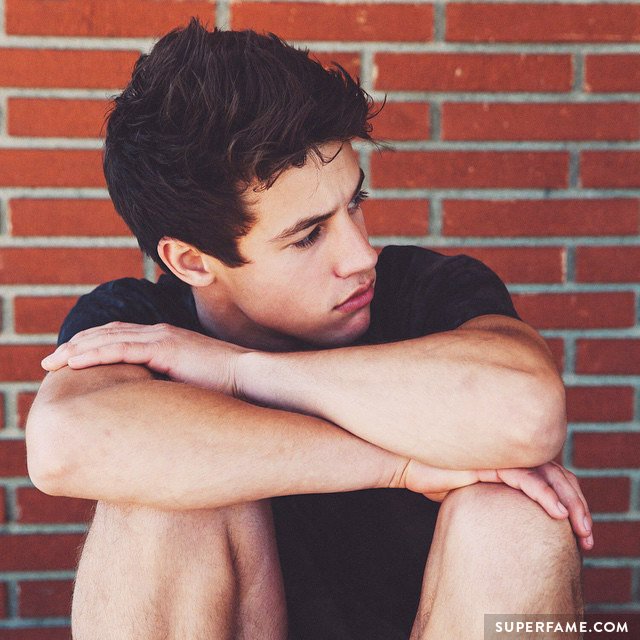 Cameron Dallas is sad.