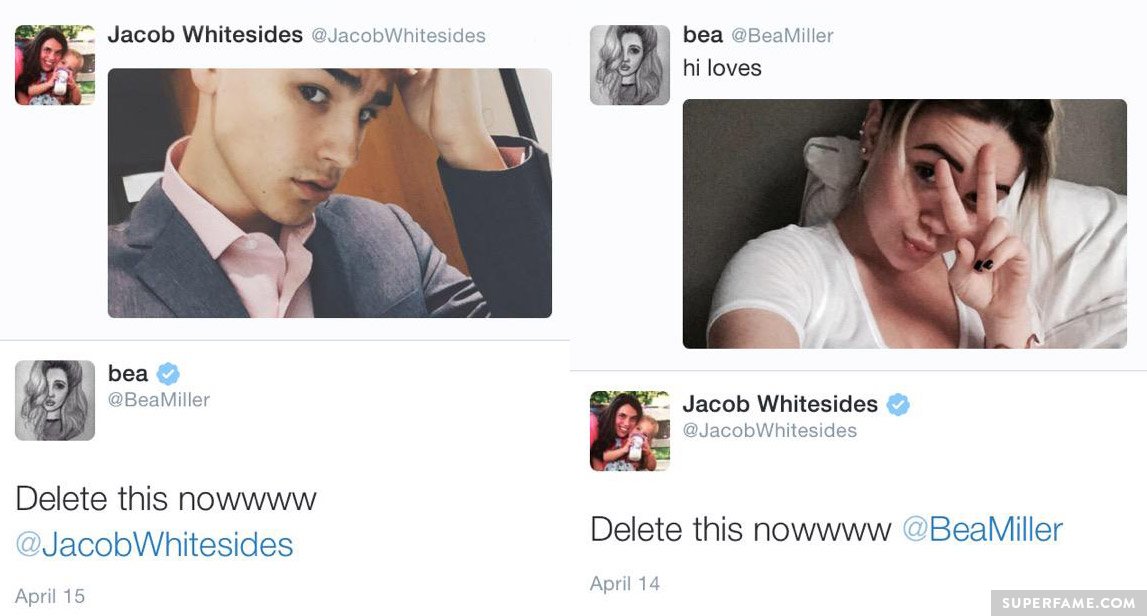 Jacob and Bea flirt.