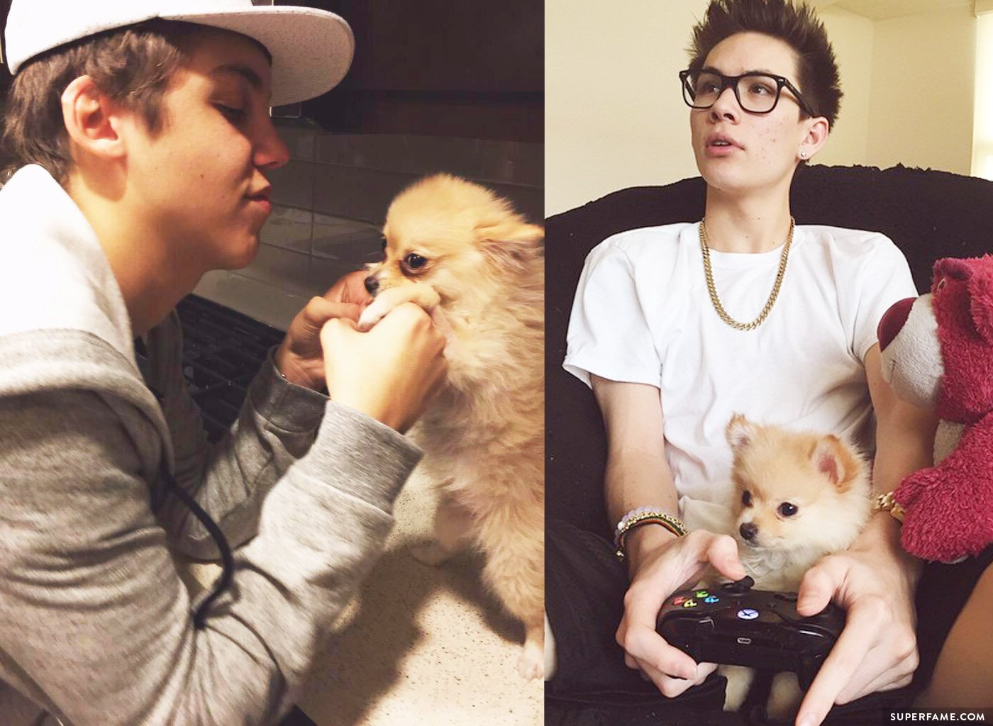 Carter Reynolds, Matt Espinosa and Winnie.