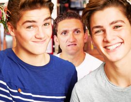 Jack and Finn Harries with Casey Neistat.
