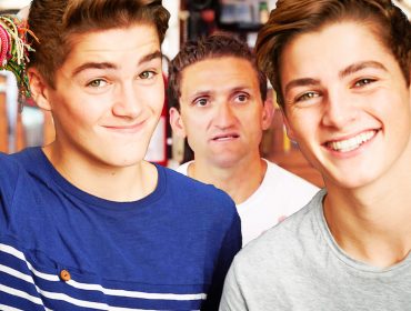 Jack and Finn Harries with Casey Neistat.