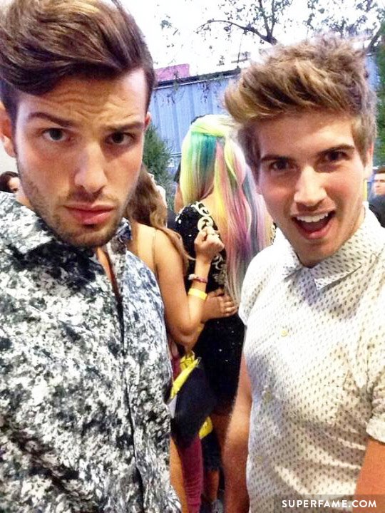 Joey Graceffa and rumored beau Daniel Christopher.