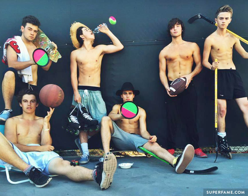 Nash Grier, Jack, Sam, Kenny.