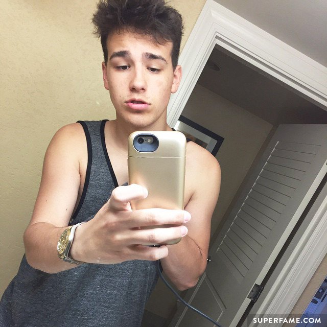 Jacob Whitesides takes a selfie.