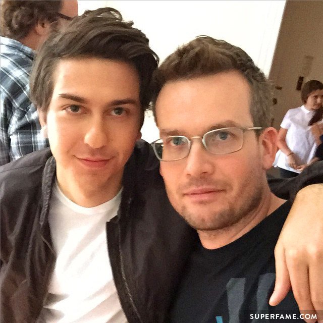 John Green with Paper Towns star Nat Wolff.