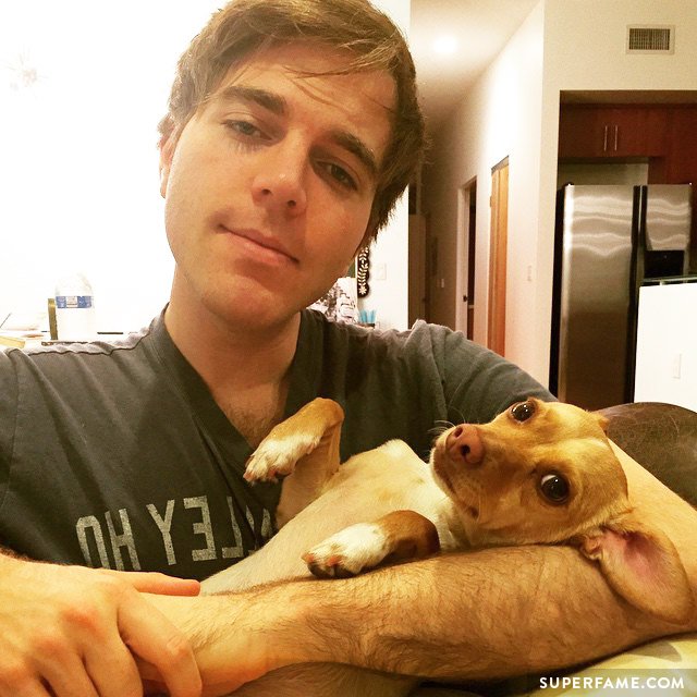 Shane Dawson with Corny.