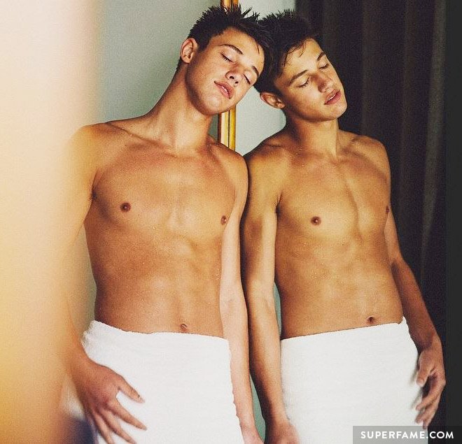 Cameron Dallas shirtless in the shower.