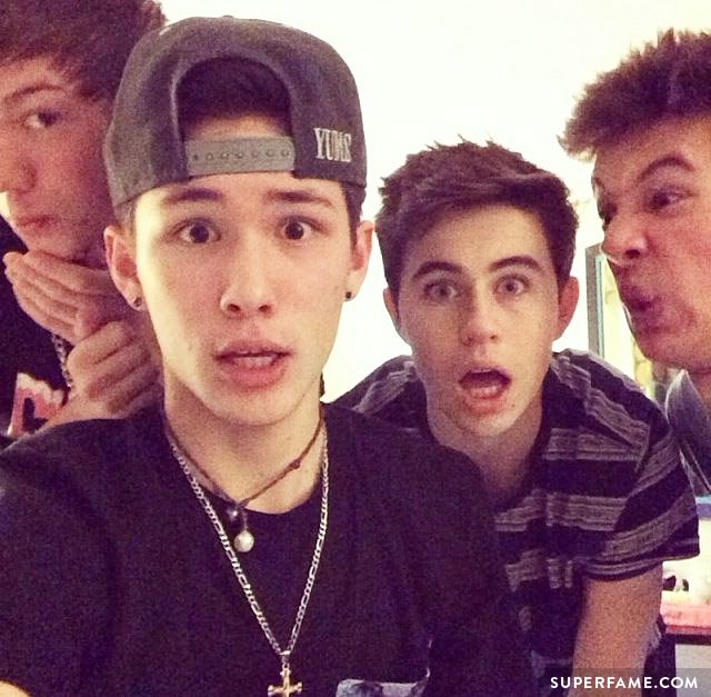 Magcon: Carter, Nash, Cameron and Taylor.