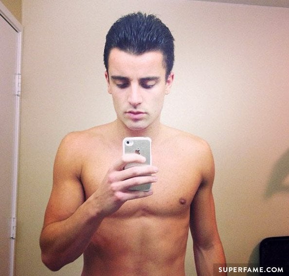 Hobbie Stuart shirtless.