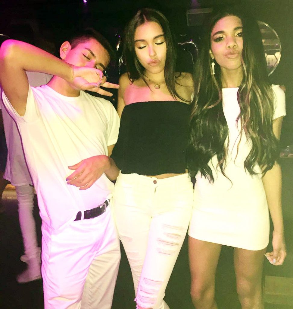 Maggie Lindemann with Lohanthony and Teala Dunn.