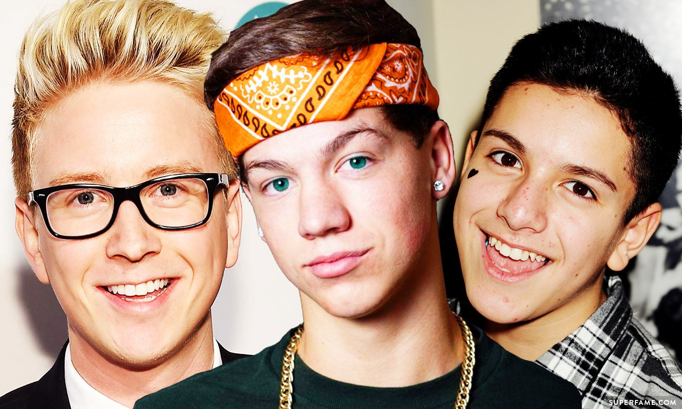 Taylor Caniff with Tyler Oakley and Lohanthony.