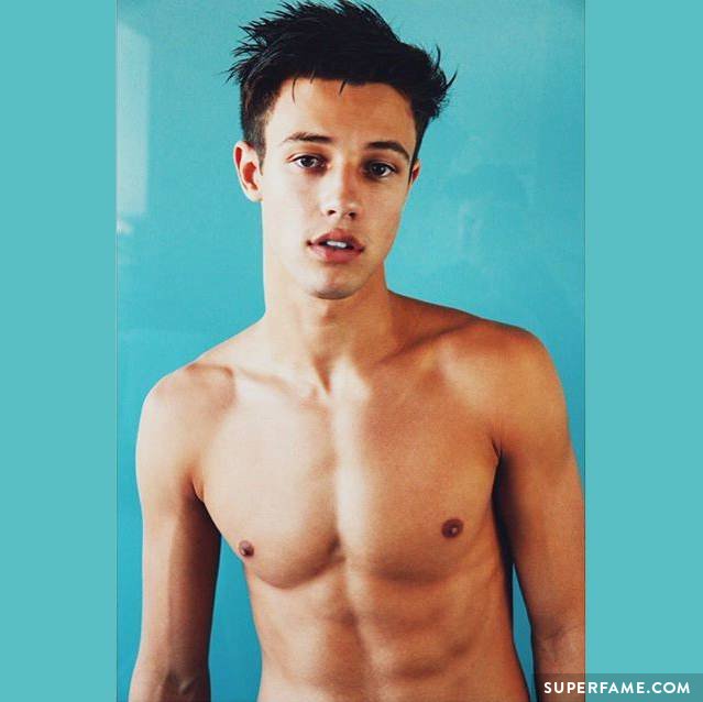 Cameron Dallas' shirtless abs.