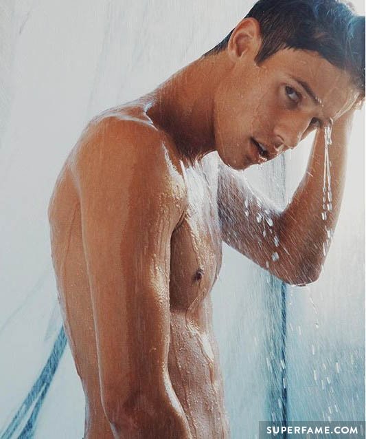 Cameron Dallas with his shirt off.