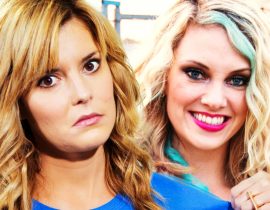 Grace Helbig with Nicole Arbour.