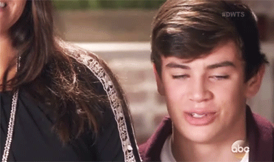 Hayes Grier tears up in his VT.