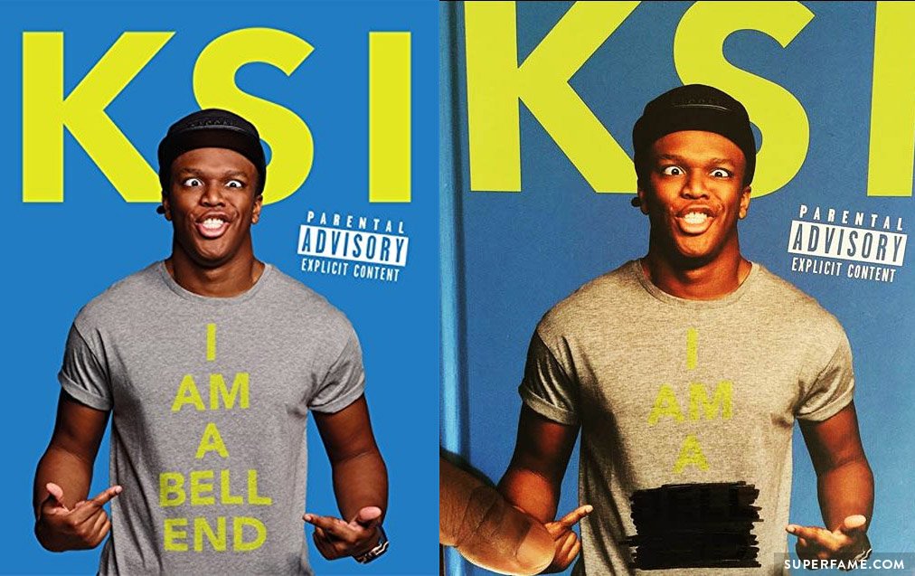 Original cover contrasted with his Instagram post.