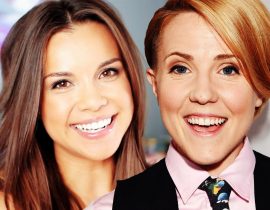 Ingrid Nilsen and Hannah Hart.