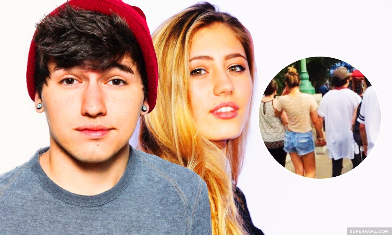 JC Caylen, rumored ex-girlfriend Lia Marie Johnson, and Kian Lawley were sp...