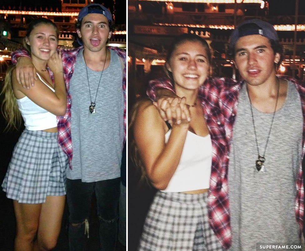 JC and Lia post with happy fans.