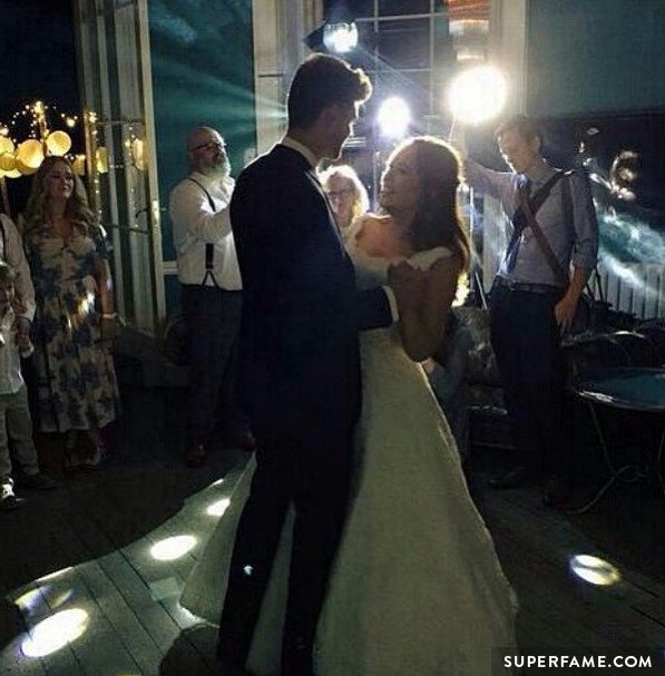 Jim and Tanya dancing. 