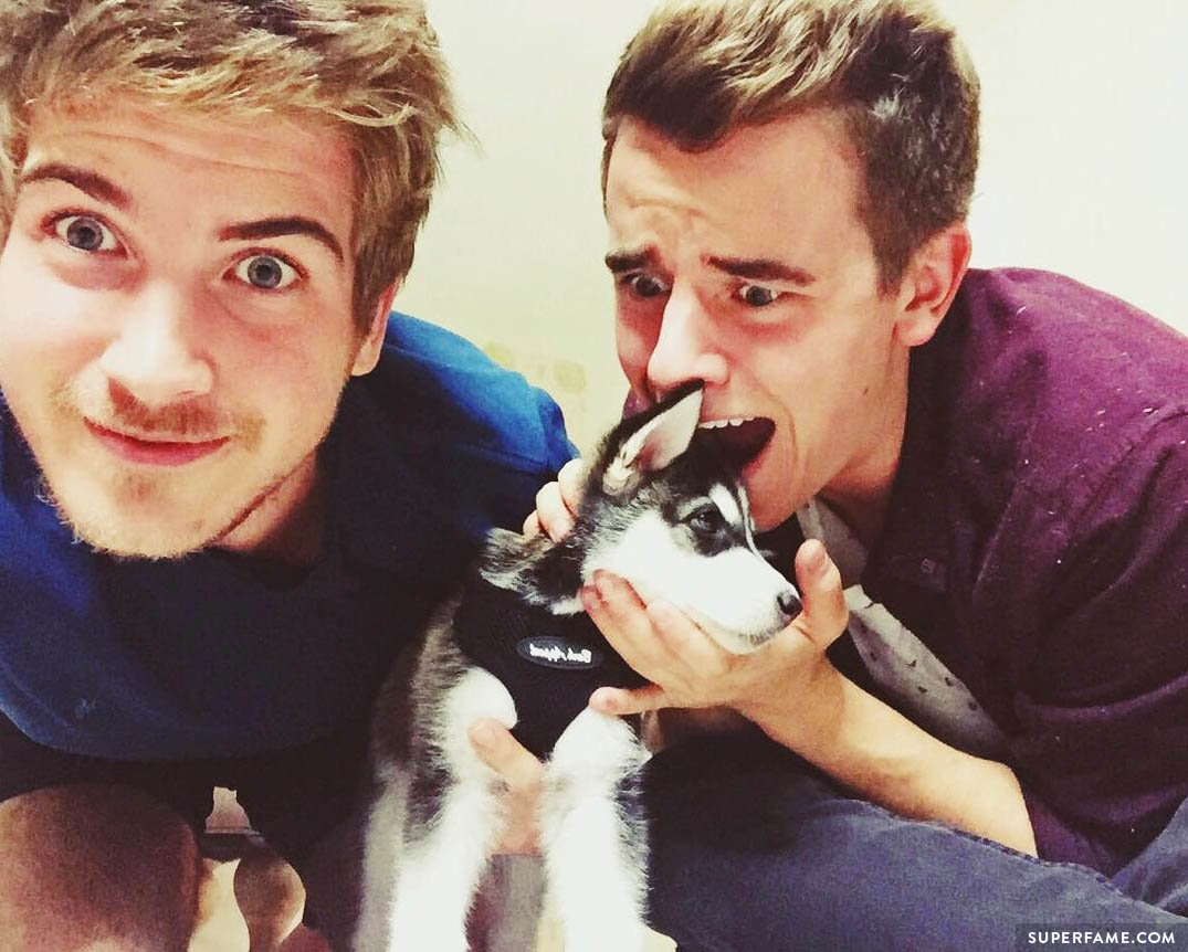 Connor Franta, Joey Graceffa and Wolf.