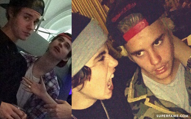 Nash Grier and Justin Bieber.