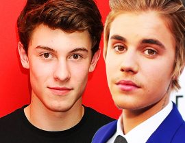 Shawn Mendes and Justin Bieber together.