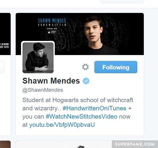 Justin is now following Shawn.