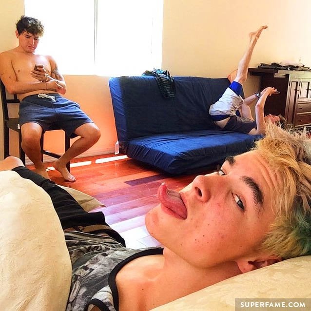 Kian and JC hang out at home. 