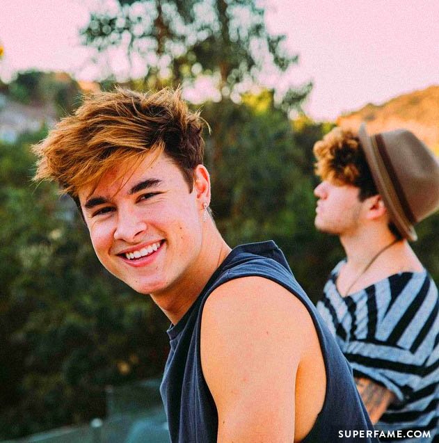 Kian and JC admire the outdoors.