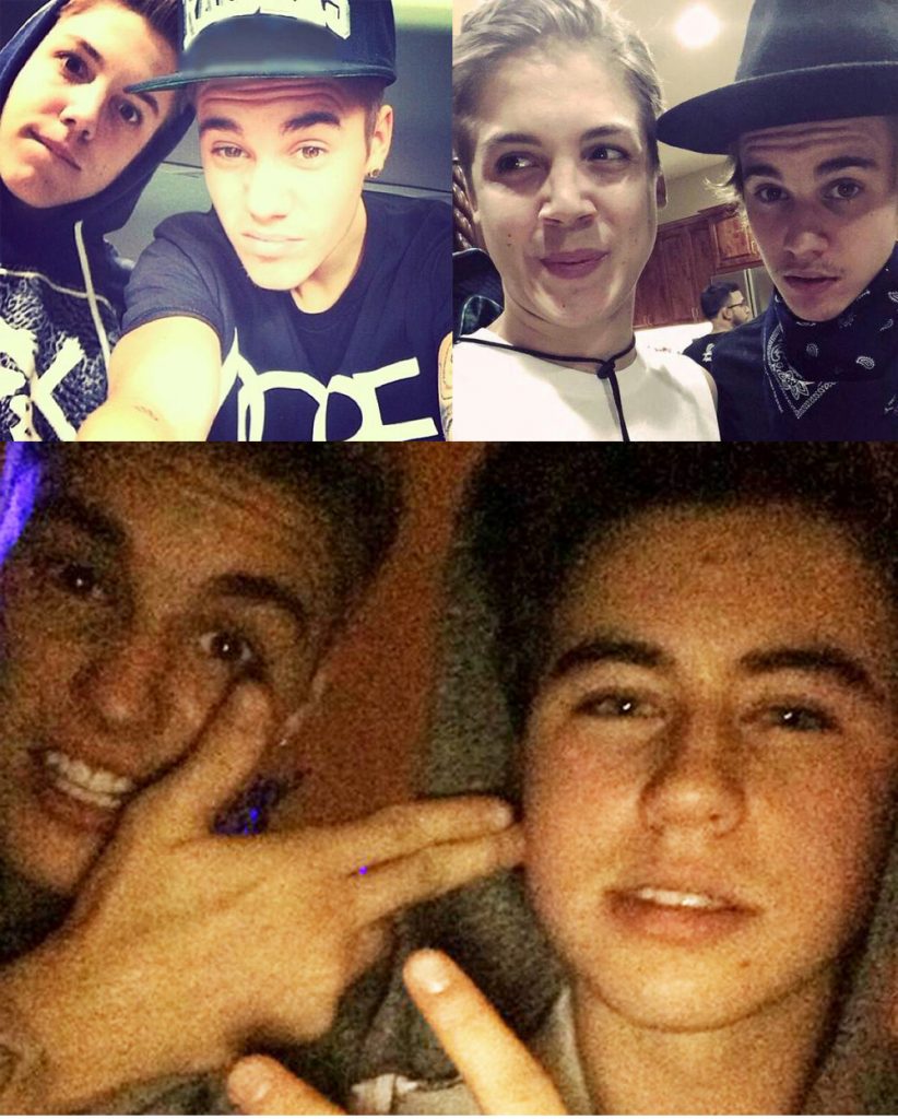 Justin Bieber with Matthew Espinosa and Nash Grier.