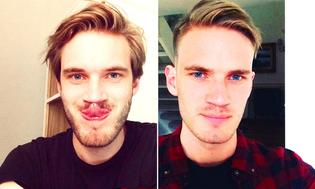 PewDiePie's New Blue Hair Sparks Controversy - wide 5