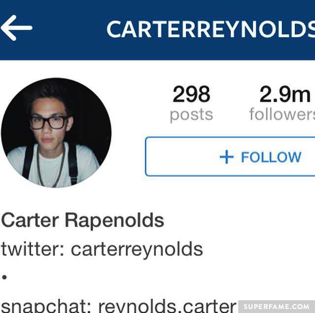 His name was changed to Carter Rapenolds.