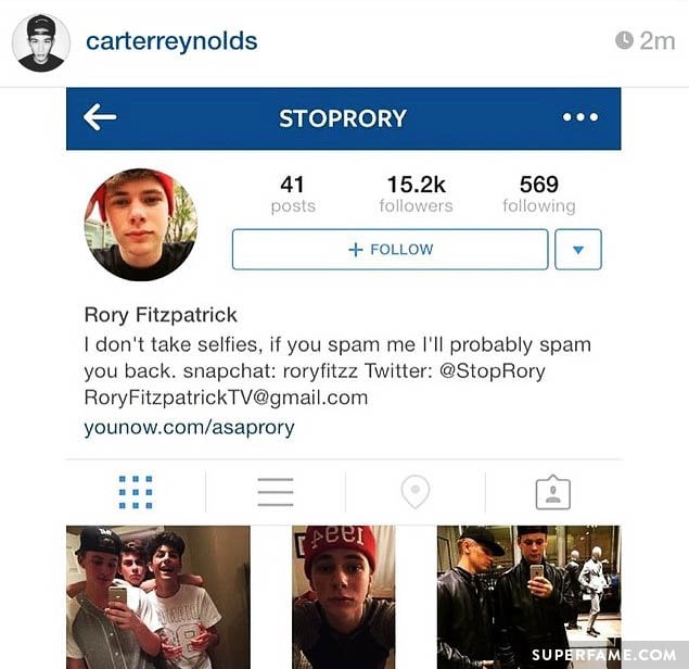 Rory Fitzpatrick's Instagram.