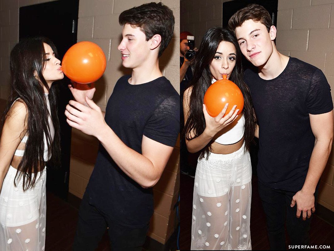 Camila and Shawn Mendes.