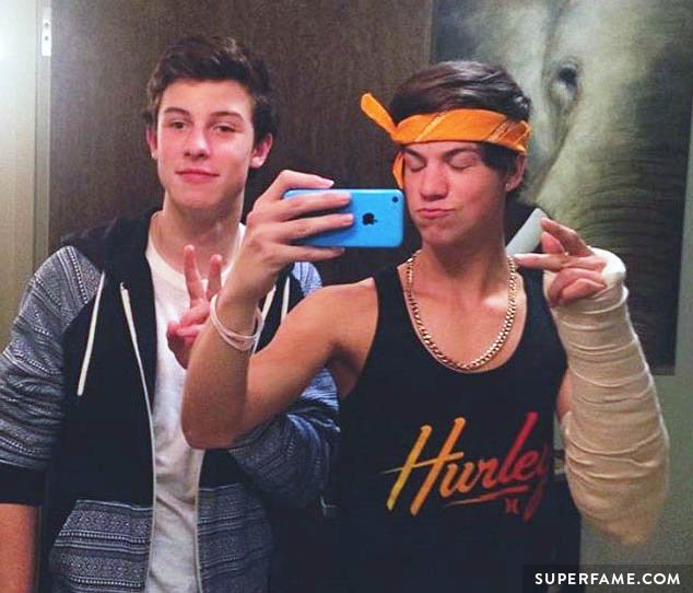 Taylor Caniff with Shawn Mendes.