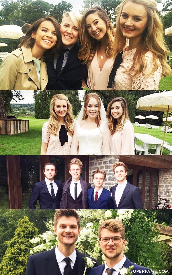 Some of the YouTubers that attended the Janya wedding. (Photo: Instagram)