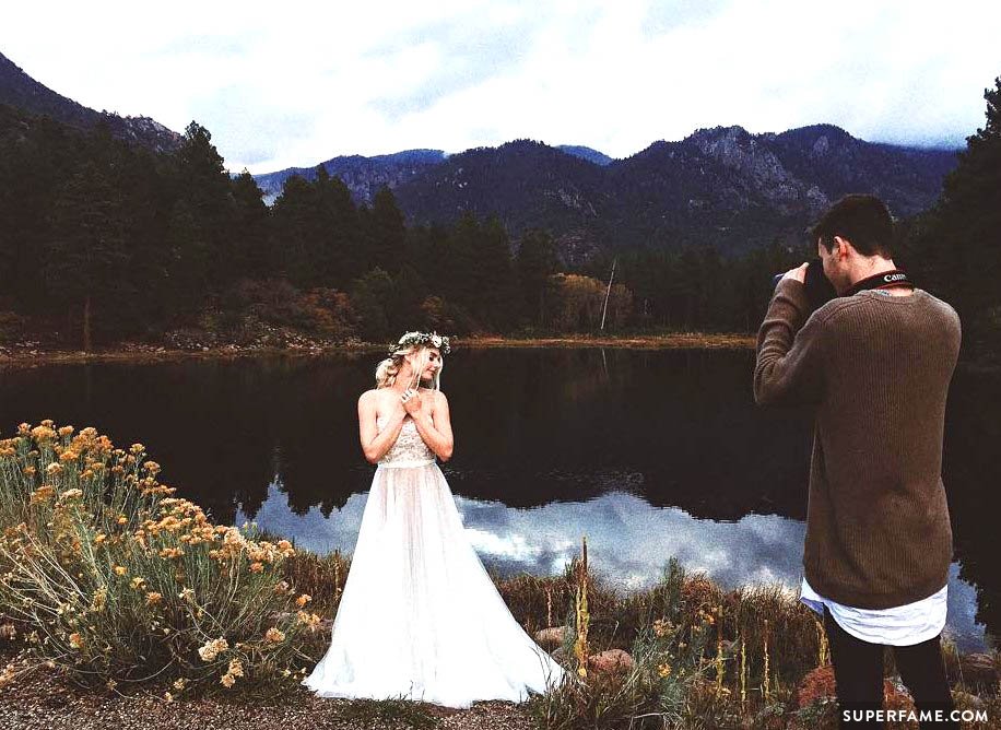 Aspyn Ovard's wedding dress.