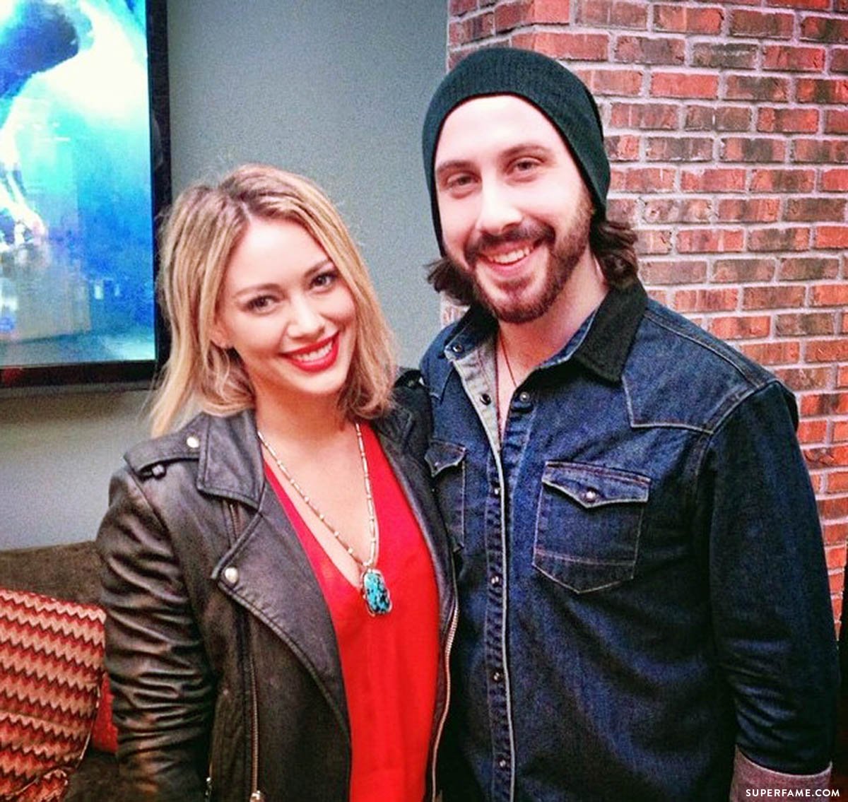 Avi Kaplan and Hilary Duff.