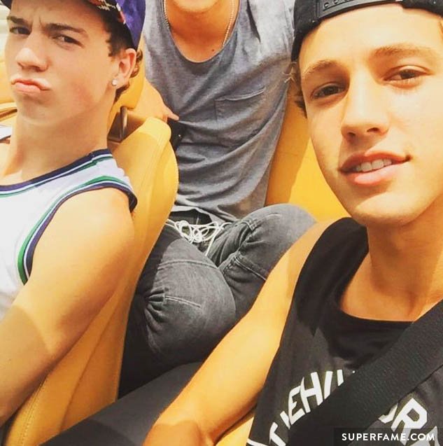 Cameron Dallas with Taylor Caniff. 