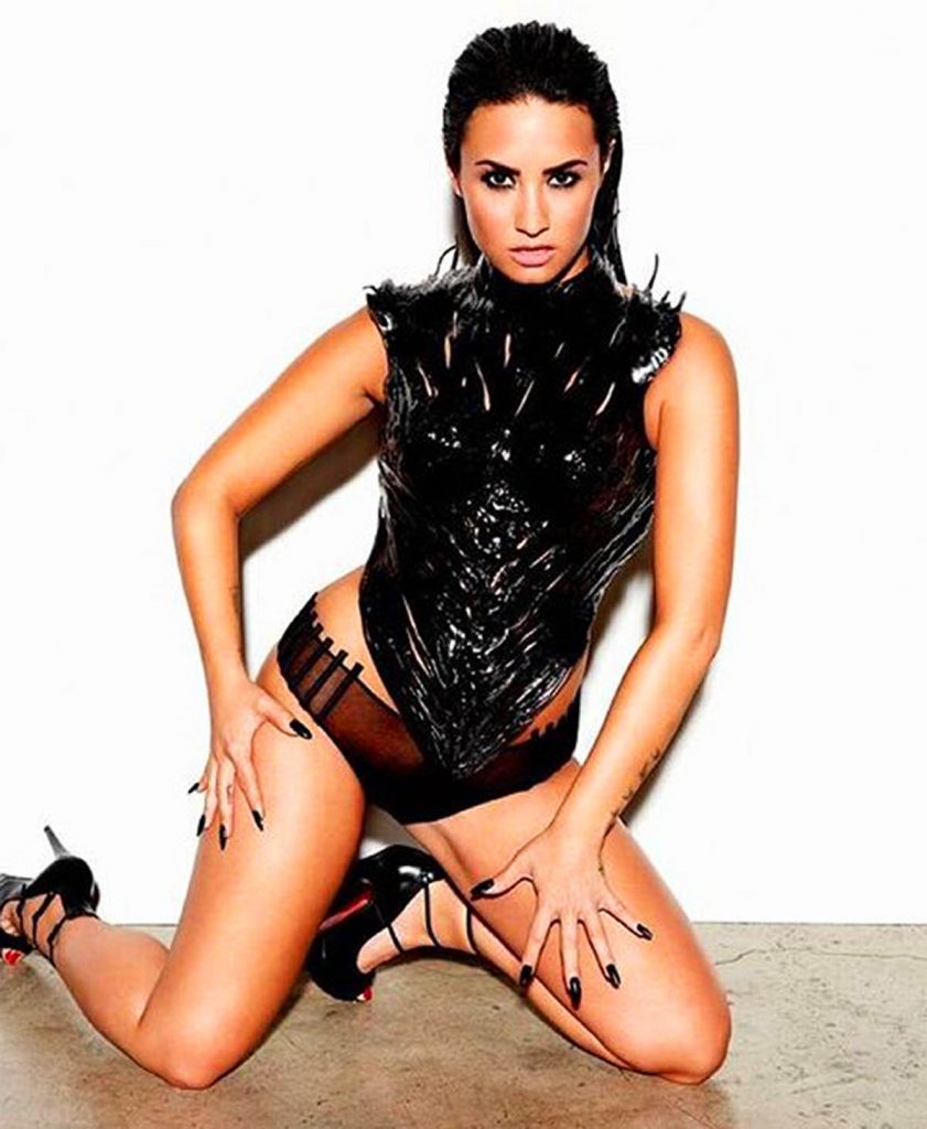 Demi Lovato being sexy.