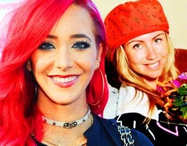 Jenna Marbles and Freelee have a love-in.